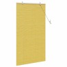 Store enrouleur avec des rideaux Jaune 90 x 160 cm Bambou 528880528880