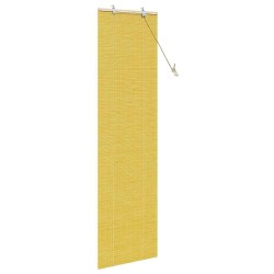 Store enrouleur avec des rideaux Jaune 60 x 220 cm Bambou 528887528887