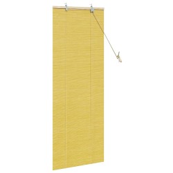Store enrouleur avec des rideaux Jaune 60 x 160 cm Bambou 528888528888