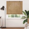 Store enrouleur avec des rideaux Marron 150 x 220 cm Bambou 528889528889