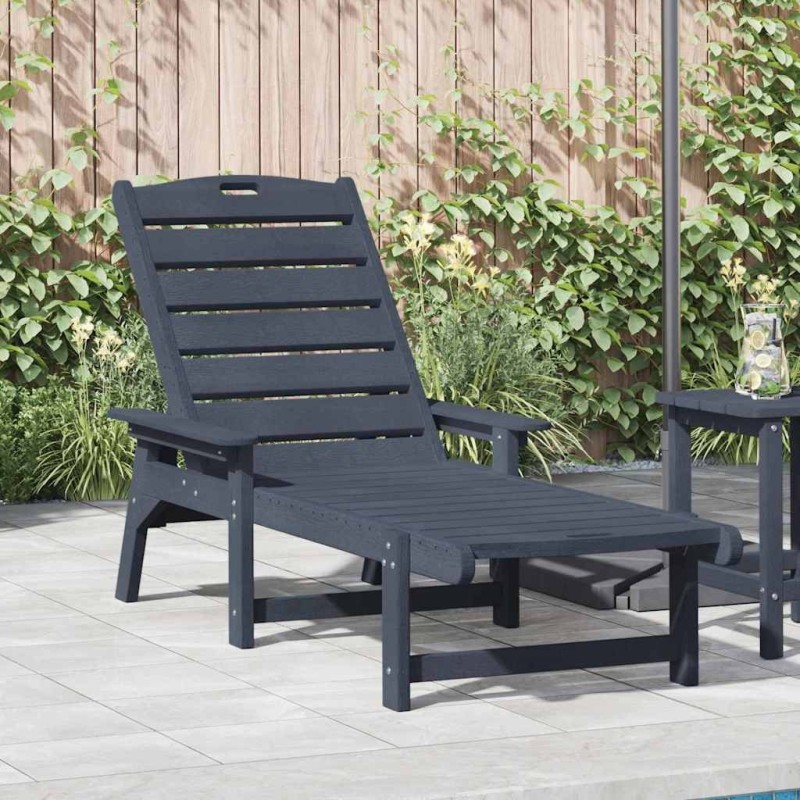 Transat Bleu marine 195,5 x 53 x 98,5 cm HDPE 528895528895