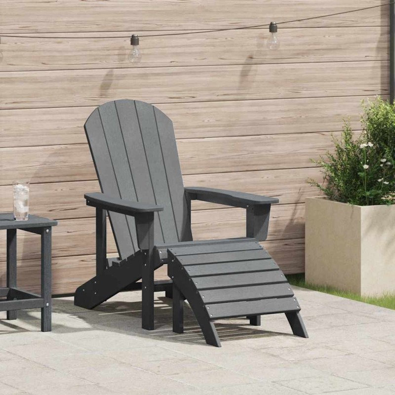 Chaise Adirondack Gris clair 82 x 74 x 92 cm HDPE 528900528900