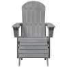 Chaise Adirondack Gris clair 82 x 74 x 92 cm HDPE 528900528900