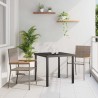 Chaises empilables de jardin 2 pcs Gris et marron 528906528906
