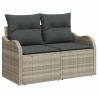 Canapé de jardin Gris clair 121 x 62 x 69cm polyrotin 528915528915