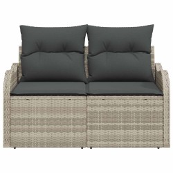 Canapé de jardin Gris clair 121 x 62 x 69cm polyrotin 528915528915
