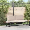 Canapé de jardin avec coussin Taupe 200,5 x 70 x 85,5 cm Acier 528923528923