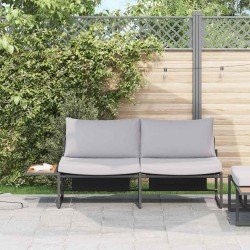 Canapé de jardin Gris clair 200,5 x 70 x 85,5 cm Acier 528924528924