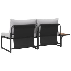 Canapé de jardin Gris clair 200,5 x 70 x 85,5 cm Acier 528924528924