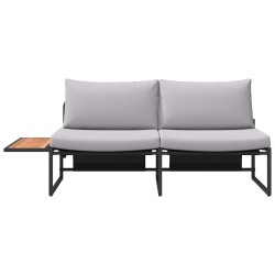 Canapé de jardin Gris clair 200,5 x 70 x 85,5 cm Acier 528924528924