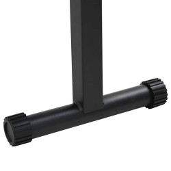 Banc de poids Noir 108 x 27 x 41 cm Acier enduit de poudre 528928528928
