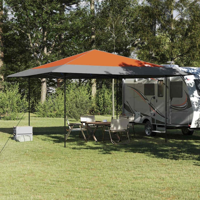 Tente à abri Orange 395 x 395 x 251 cm tissu 528939528939