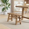 banc Naturel 100 x 29 x 43,5 cm Bois de teck massif 528949528949
