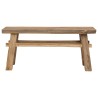 banc Naturel 100 x 29 x 43,5 cm Bois de teck massif 528949528949