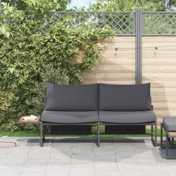 Canapé de jardin Anthracite 200,5 x 70 x 85,5 cm Acier 528954528954
