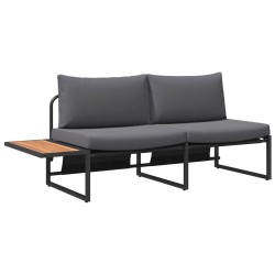Canapé de jardin Anthracite 200,5 x 70 x 85,5 cm Acier 528954528954