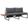 Canapé de jardin Anthracite 200,5 x 70 x 85,5 cm Acier 528954528954