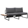 Canapé de jardin Anthracite 200,5 x 70 x 85,5 cm Acier 528954528954