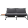 Canapé de jardin Anthracite 200,5 x 70 x 85,5 cm Acier 528954528954