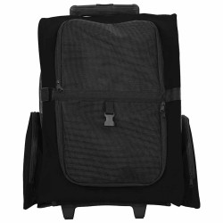 Chariot pour animaux de compagnie 3 en 1 Design Noir 48 x 32 x (57-106) cm Tissu Oxford 528957528957