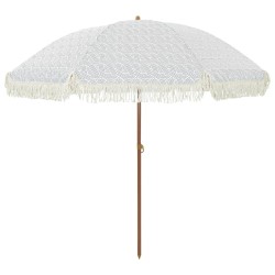 Parasol de plage Gris et blanc 205 x 205 x 210 cm 529000529000
