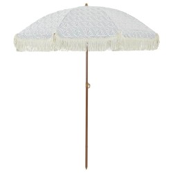 Parasol de plage Gris et blanc 160 x 160 x 196 cm 529001529001
