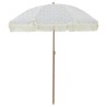 Parasol de plage Gris et blanc 160 x 160 x 196 cm 529001529001