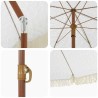 Parasol de plage Gris et blanc 160 x 160 x 196 cm 529001529001