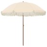 Parasol de plage Jaune et blanc 205 x 205 x 210 cm 529002529002