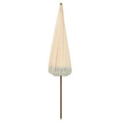 Parasol de plage Jaune et blanc 205 x 205 x 210 cm 529002529002