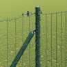 Clôture avec poteau Vert 1,5 x 10 m Acier et PVC 529009529009