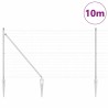 Clôture avec poteau Argenté 1 x 25 m Acier 529011529011