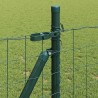 Clôture avec poteau Vert 1 x 25 m Acier 529012529012