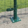 Clôture avec poteau Vert 0,6 x 25 m Acier et PVC 529015529015
