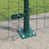 Clôture avec poteau Vert 1,5 x 10 m Acier 529019529019