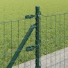 Clôture avec poteau Vert 0,4 x 10 m Acier et PVC 529027529027