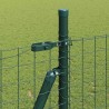 Clôture avec poteau Vert 1,4 x 10 m Acier et PVC 529030529030