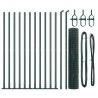 Clôture avec poteau Vert 1,2 x 25 m Acier et PVC 529043529043