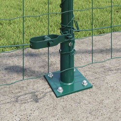 Clôture avec poteau Vert 1,2 x 25 m Acier 529046529046