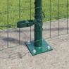 Clôture avec poteau Vert 1,2 x 10 m Acier et PVC 529056529056