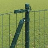 Clôture avec poteau Vert 1,2 x 10 m Acier et PVC 529056529056