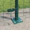 Clôture avec poteau Vert 1,2 x 10 m Acier et PVC 529062529062