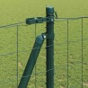 Clôture avec poteau Vert 1,2 x 10 m Acier et PVC 529062529062