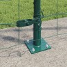 Clôture avec poteau Vert 1,2 x 10 m Acier 529064529064