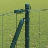 Clôture avec poteau Vert 1,2 x 10 m Acier 529064529064