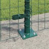 Clôture avec poteau Vert 1 x 10 m Acier et PVC 529068529068