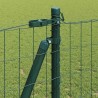 Clôture avec poteau Vert 1,2 x 10 m Acier et PVC 529074529074