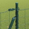 Clôture avec poteau Vert 1,5 x 10 m Acier 529079529079