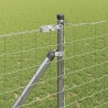 Clôture avec poteau Argenté 1,4 x 10 m Acier 529085529085