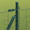 Clôture avec poteau Vert 1 x 10 m Acier 529092529092